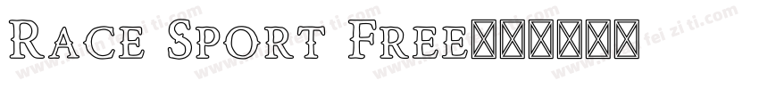 Race Sport Free字体转换